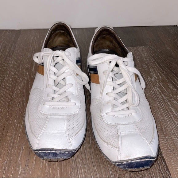 Cole Haan X Nike Air Men's White and Brown Leather Driving Shoes 12 - Picture 6 of 7
